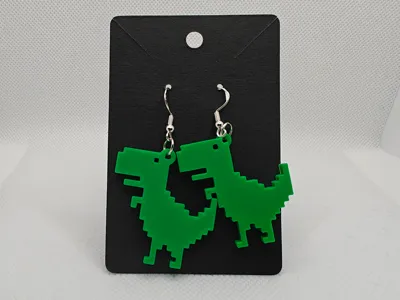 Offline Dinosaur Earrings Remix