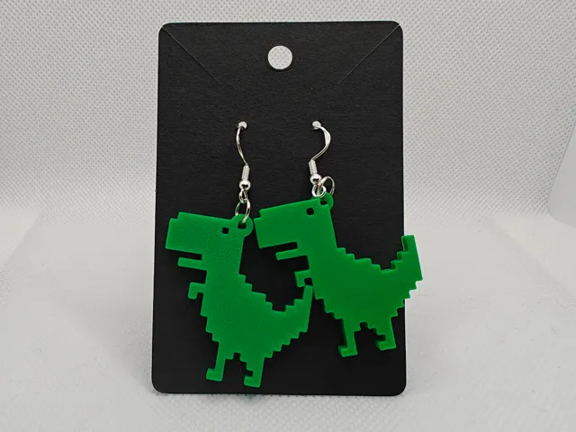 Offline Dinosaur Earrings Remix