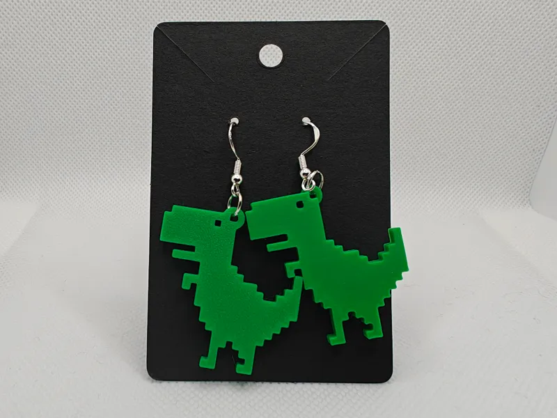 Offline Dinosaur Earrings Remix