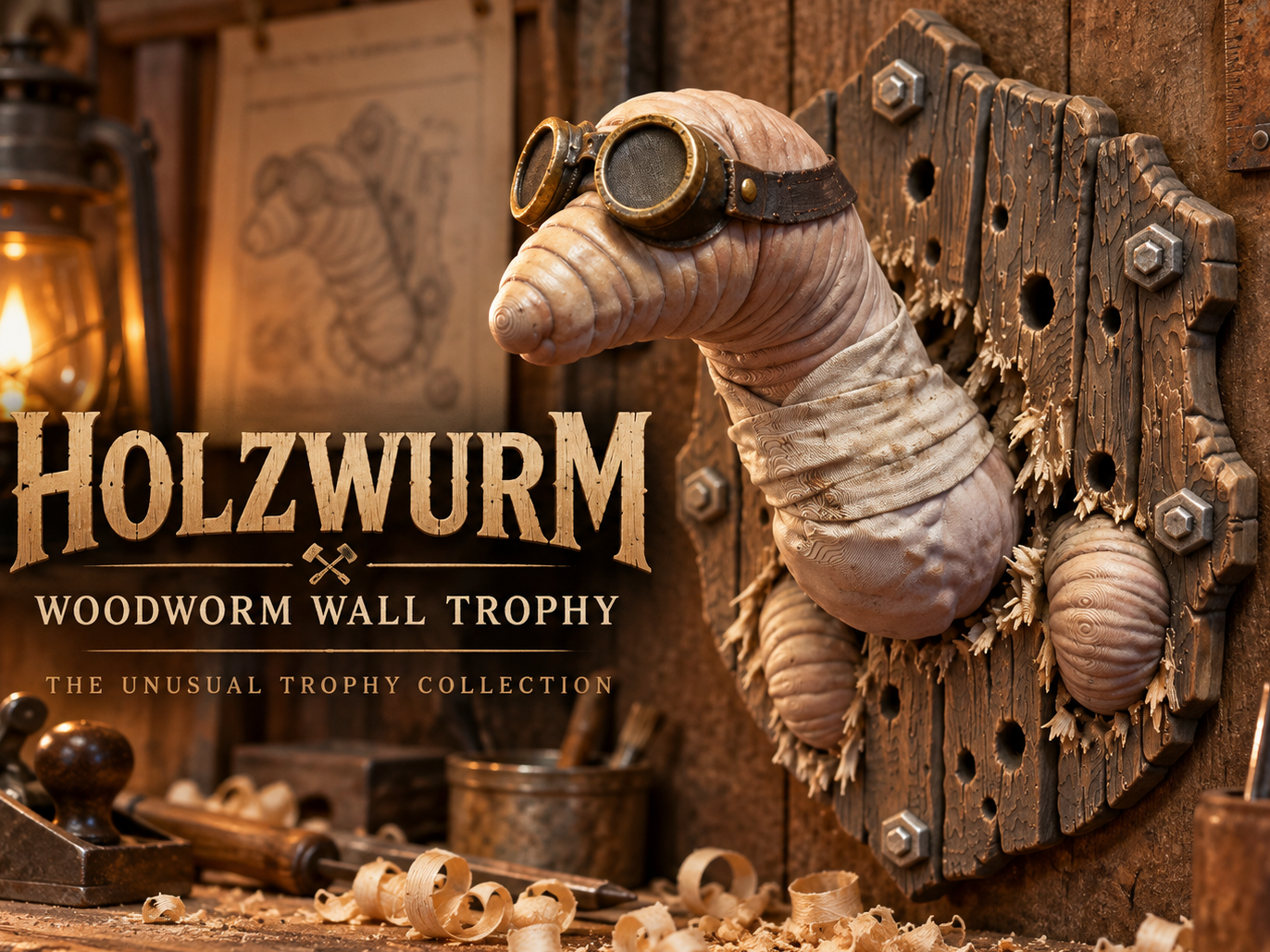 Holzwurm – Woodworm Wall Trophy - 1