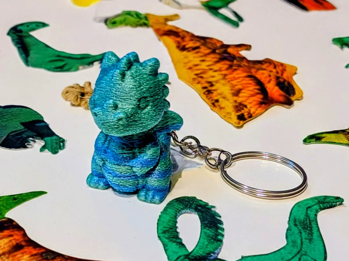 Baby Dragon Keychain - Free 3D Print Model - MakerWorld