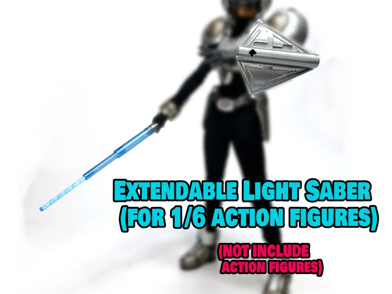 Extendable Light Saber  (for 1/6 action figures)