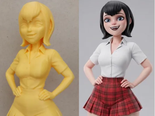 Mavis schoolgirl fanart