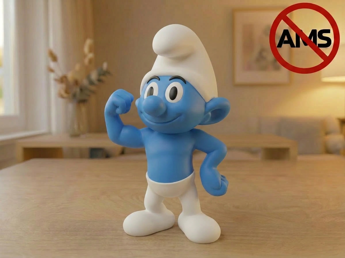 Strong Smurf – Figurine (AMS + No AMS Versions)