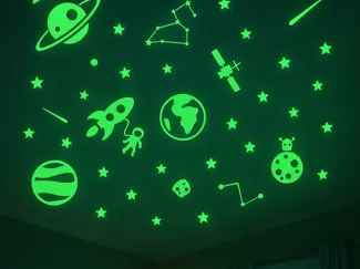 Kit Espacial - brilla en la oscuridad decorativo