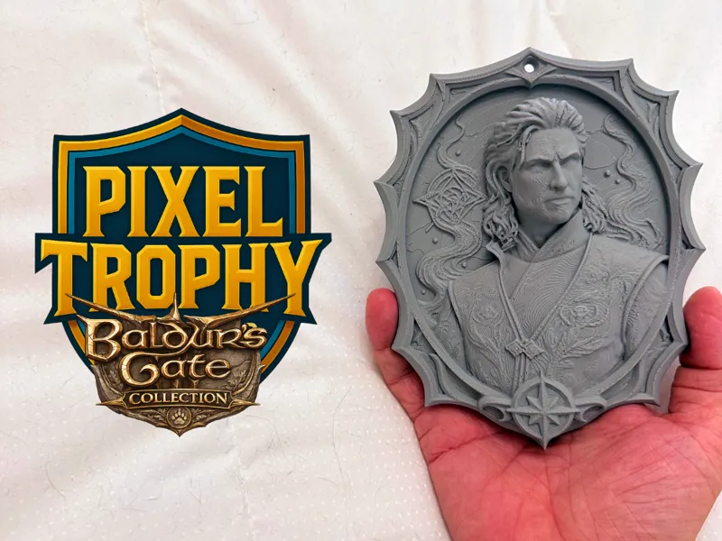 Pixel Trophy - Gale (Baldur's Gate 3)