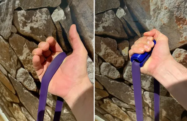 Poignée pour élastique de musculation