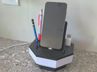 Charging Dock Phone Stand Organizer