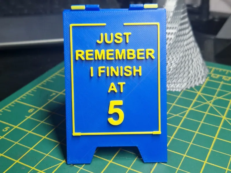 work desk sign