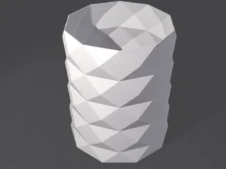octagonal vase