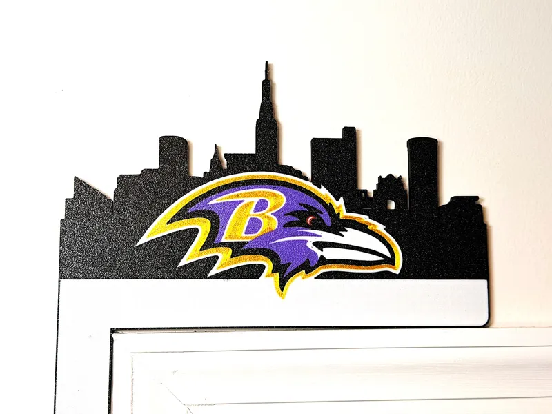 Ravens-Inspired Door Corner