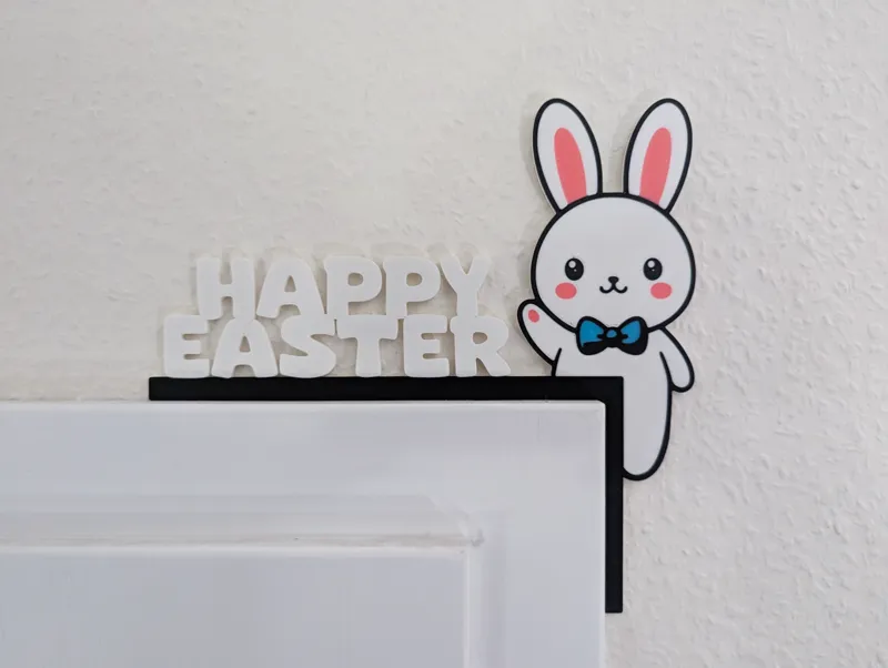 Happy Easter Bunny Door Corner
