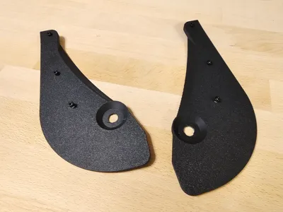 Tesla Model 3 Mudguards _ shortened
