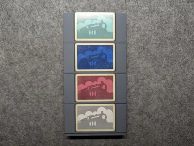 Railway Boom player token container