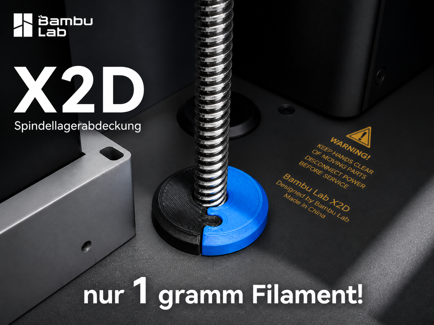 Bambulab X2D Spindellager Abdeckung * nur 1 gramm*