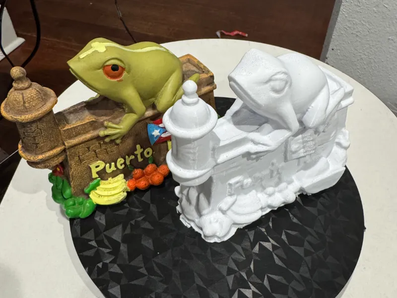 Puerto Rico Coquí 3D Scan & Print – First Attempt