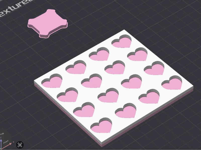 Heart Grid Wall Art