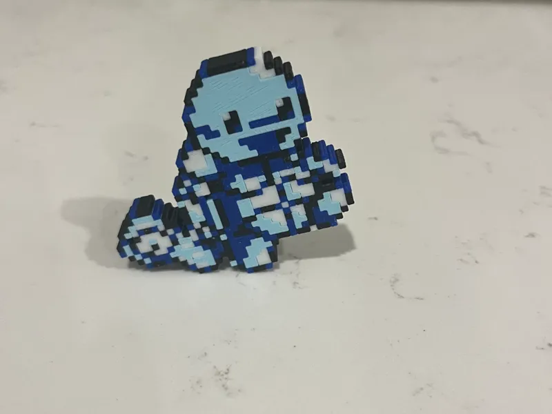 Squirtle - Pokemon Red/Blue  8-bit design