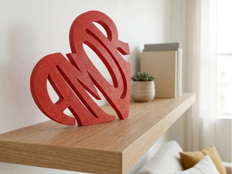 AMOR Love Sign – Romantic Shelf Decor