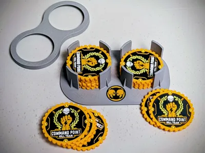 Storage Caddy for Kill Team Command Point Tokens 