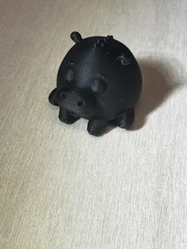 Letrero o emblema decorativo: Blob Chubby Animal Series - #92 Baby Hippo — vista de referencia 3