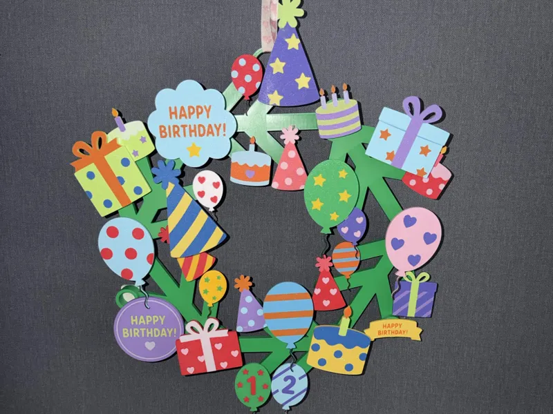 Birthday / party Expansion Set for Brick Wreath