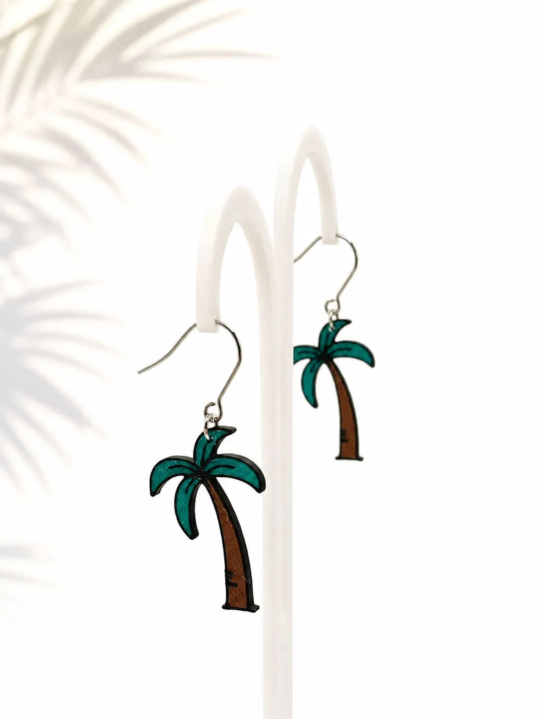 Palm Tree Earrings view 2
