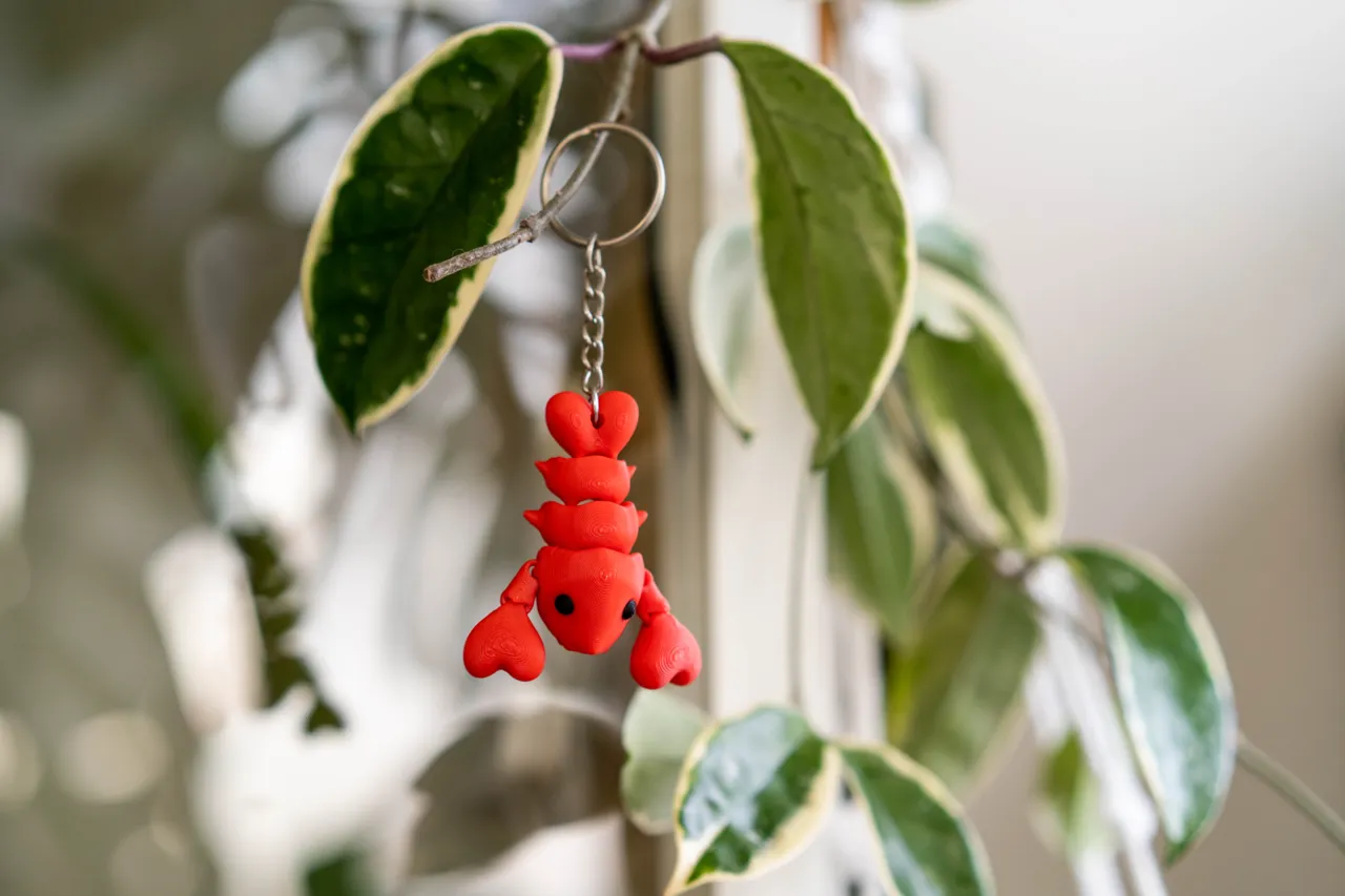 Flexi Lobster Holding Claws (Magnet & Keychain) view 4
