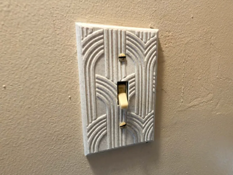 Plaque murale Retro simple / Retro Light Switch