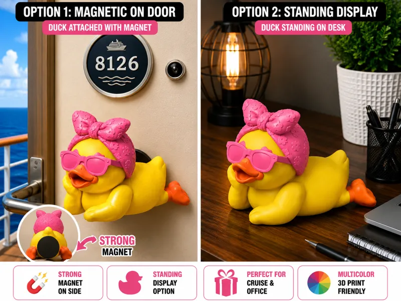Model Name Beach Relax Duck – Pink Edition