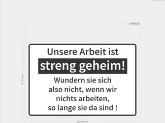Streng geheime Arbeit