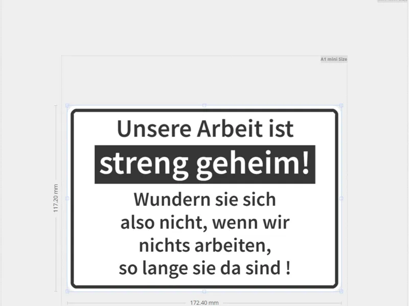 Streng geheime Arbeit