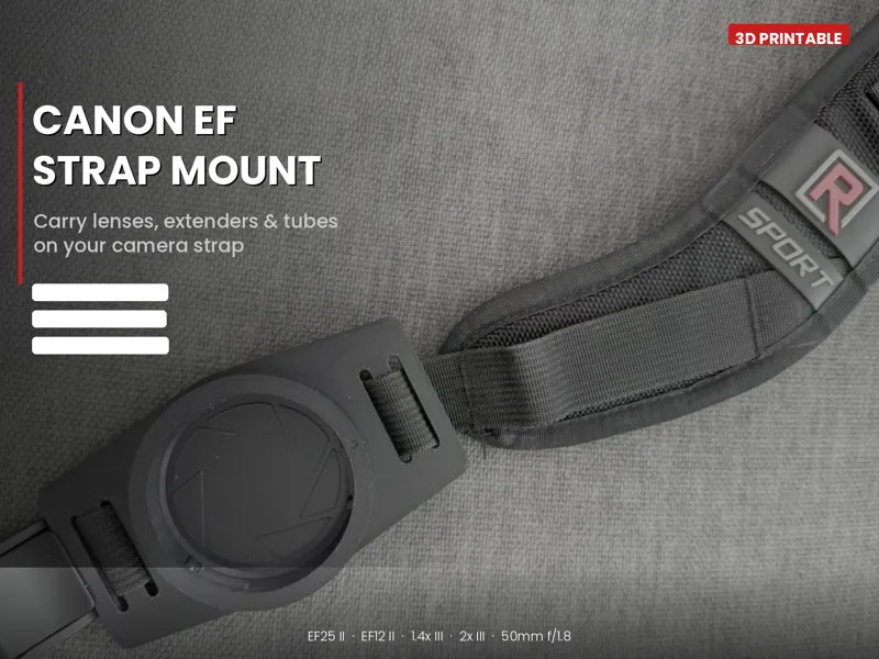 Quick Access Canon EF Lens Mount for Camera Strap