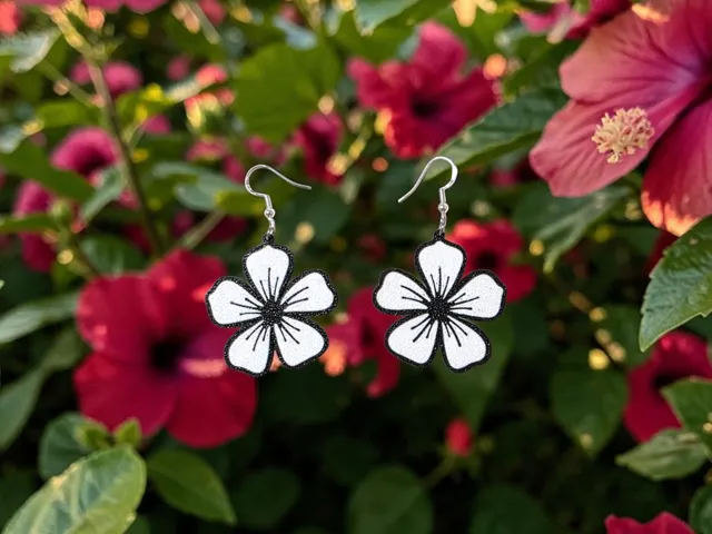 Hibiscus v2 earrings