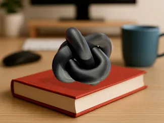 Borromean Embrace - Modern Art Sculpture