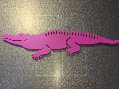 Crocodile hair comb