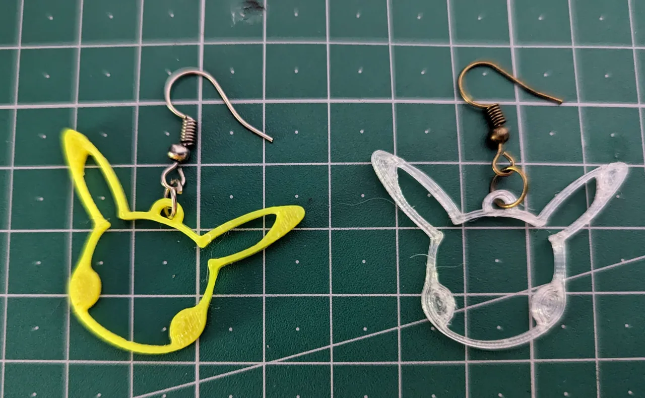 Pikachu Head Earrings view 2