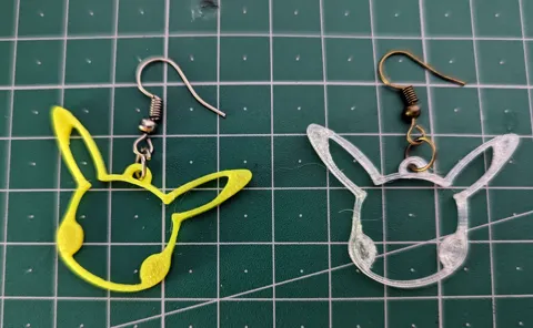 Pikachu Head Earrings view 2