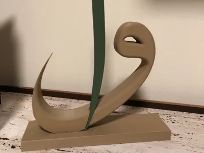 Elif & Vav – Modern Islamic Calligraphy Decor