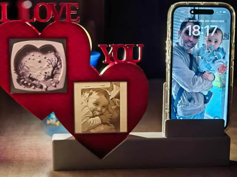 Love You  litofania per le Tue Foto più Belle