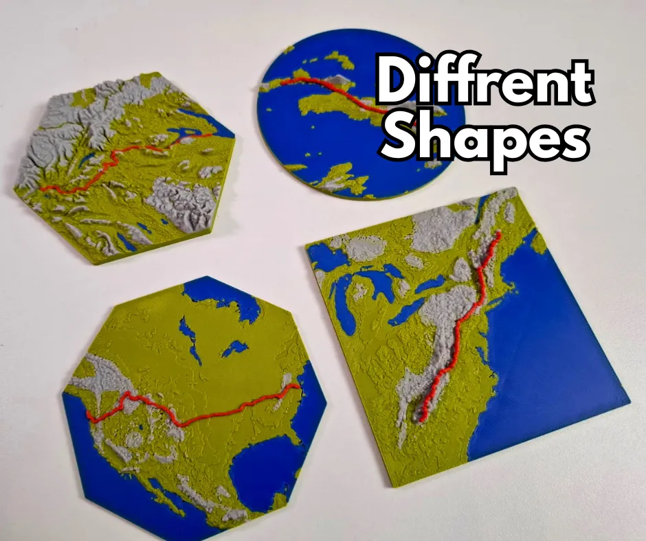 Hiking and Cycling Map Generator | TrailPrint3D view 4