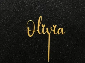 Olivia cake topper