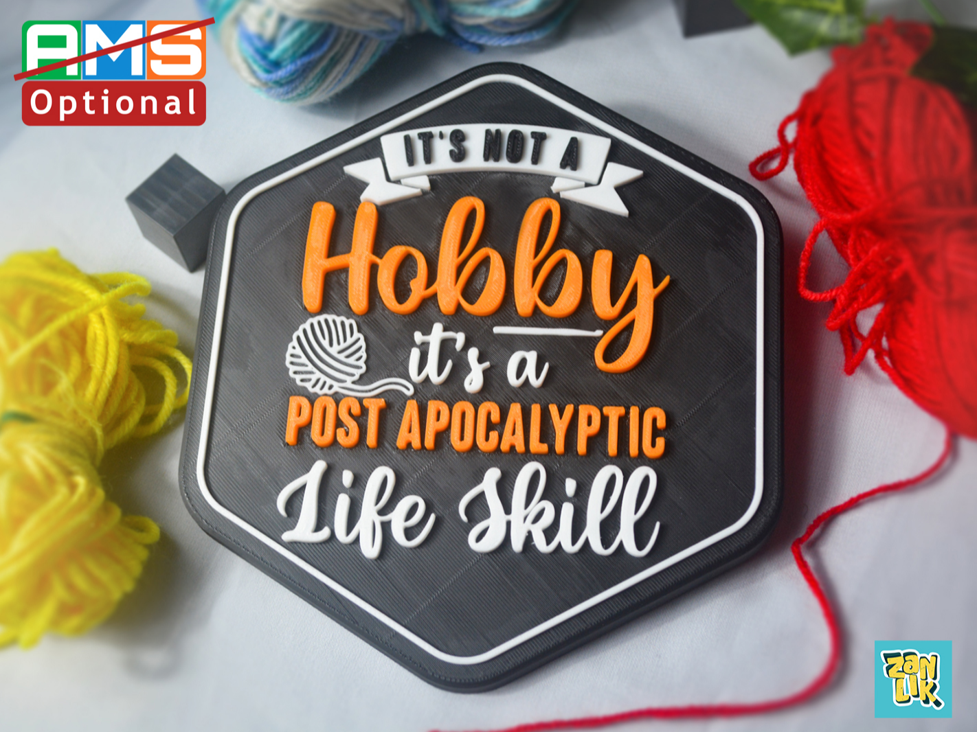 Crochet Humor Sign – Not a Hobby