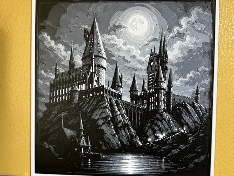 Hogwarts castle Hueforge 4 colour