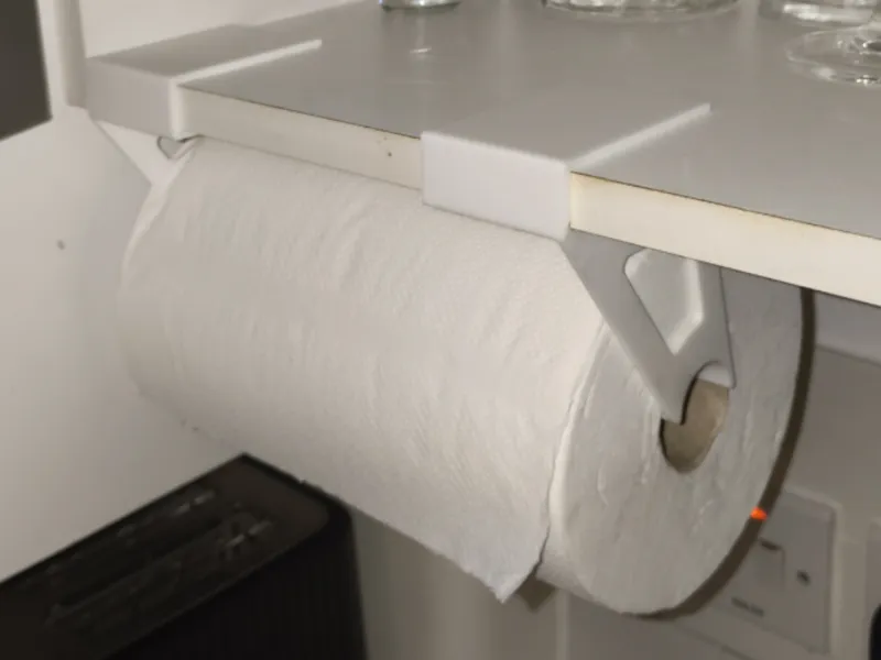 hanging kitchen roll holder (no screws)