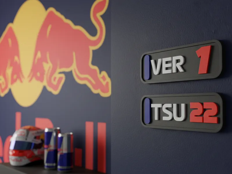 Red Bull Formula 1 Driver tags