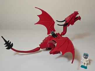 Brick Dark Red Dragon