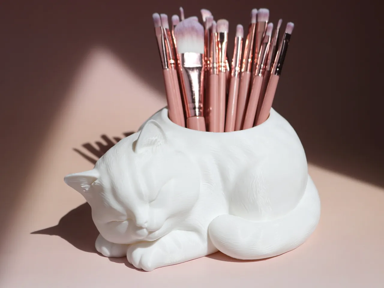 Sleeping Cat Planter / Pen Holder view 2
