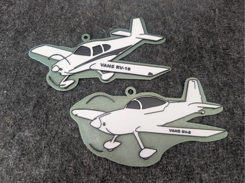 Vans RV8/RV10 Christmas Ornaments