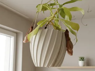Hanging Planter Flower Pot Spiral